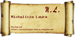 Michalicza Laura névjegykártya