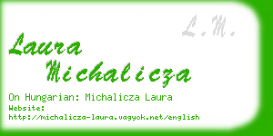 laura michalicza business card